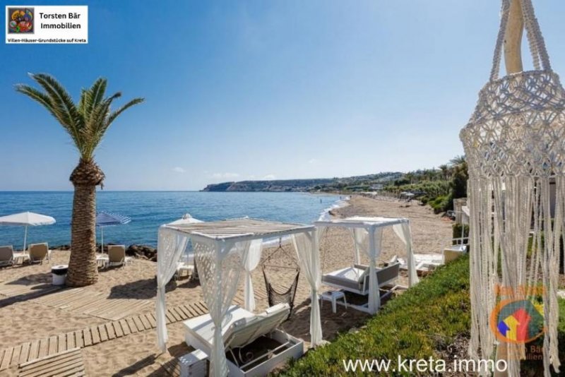 Skaleta Rethymno Kreta, Rethymno, 3 Sterne Hotelanlage direkt am Strand zu verkaufen. Gewerbe kaufen